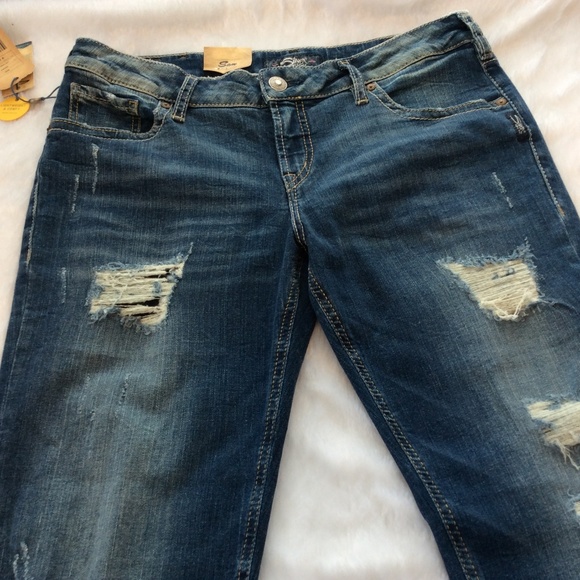 Silver Jeans 30 x 26 Sam Boyfriend Slim Cuff Leg - Picture 3 of 8